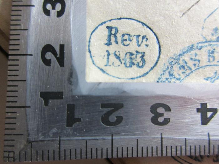 
10 L 108 : August von Kotzebue's Selbstbiographie (1811);-, Stempel: Datum, Annotation; 'Rev. 1803'