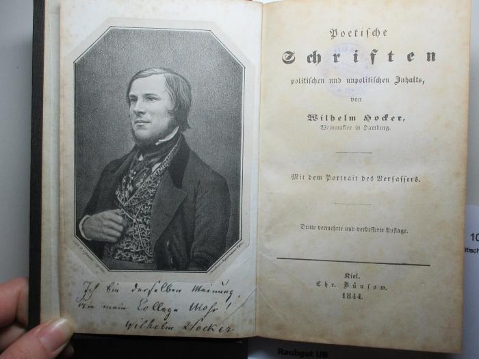 
10 L 217&lt;3&gt; : Poetische Schriften politischen und unpolitischen Inhalts (1844)