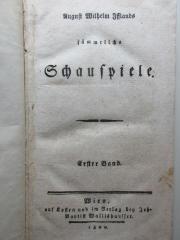 
10 L 408-1 : Meine theatralische Laufbahn (1799)