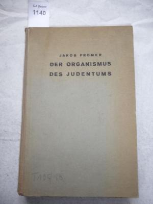  Der babylonische Talmud zur Herstellung einer Realkonkordanz vokalisiert, übersetzt und signiert. Einleitung: Der Organismus des Judentums. (1909)