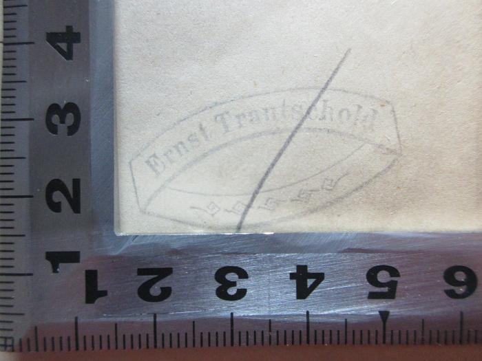 - (Trautschold, Ernst), Stempel: Name; 'Ernst Trautschold'. ;
1 L 93&lt;2b&gt;-1/2 : Schillers Briefwechsel mit Körner : von 1784 bis zum Tode Schillers : 1784 - 1792 (1878)