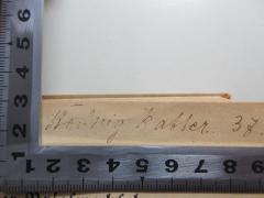 - (Katten, Hedwig), Von Hand: Autogramm, Name, Datum; 'Hedwig Katten[?] 37.'. 