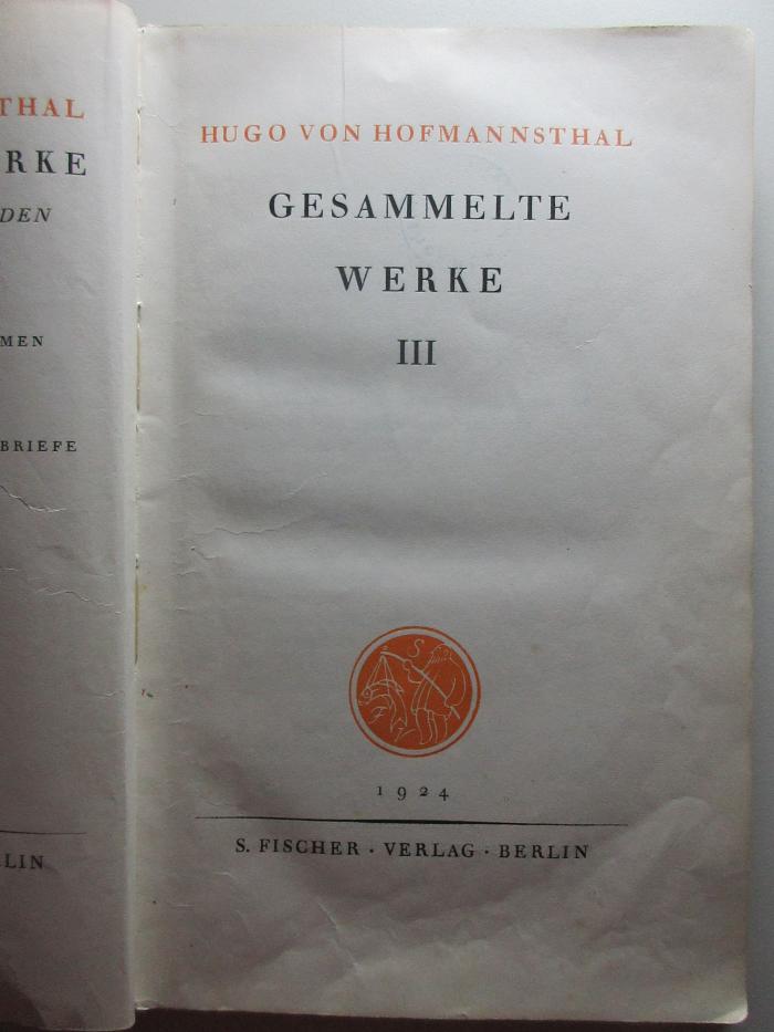 
1 L 247-3 : Reden und Aufsätze (1924)