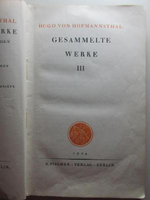 
1 L 247-3 : Reden und Aufsätze (1924)