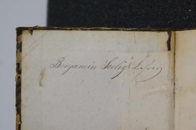 26A.000007 : ארבות השמים = Die "Schleusen des Himmels"

 (1866);- (Seelig, Benjamin), Von Hand: Autogramm; 'Benjamin Seelig Lehrer'. 