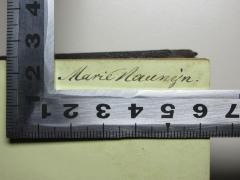 - (Naunyn, Marie), Von Hand: Autogramm; 'Marie Naunyn.'. 