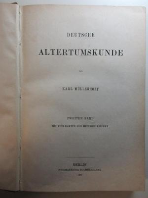 
1 L 152-2 : Deutsche Altertumskunde (1887)