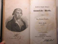 1 L 103-1 : Gottfried August Bürger's sämmtliche Werke (1844)