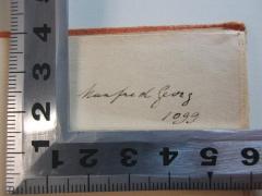 - (Georg, Manfred), Von Hand: Autogramm, Nummer; 'Manfred Georg
1099'. 