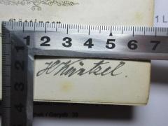 - (Küntzel, H.), Von Hand: Autogramm; 'H. Küntzel'. 