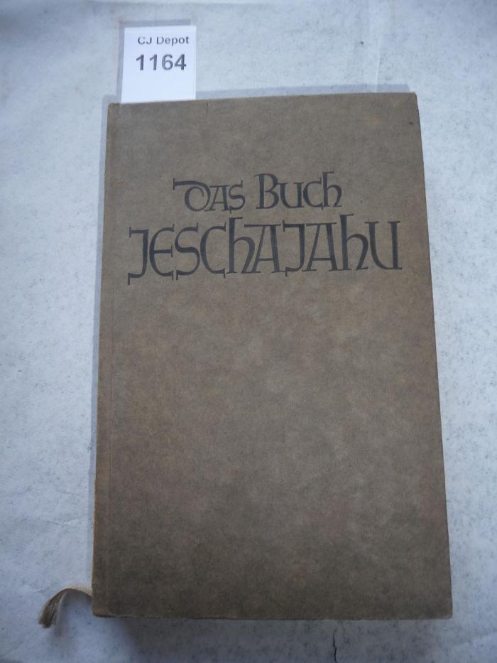  Das Buch Jeschajahu. (1930)