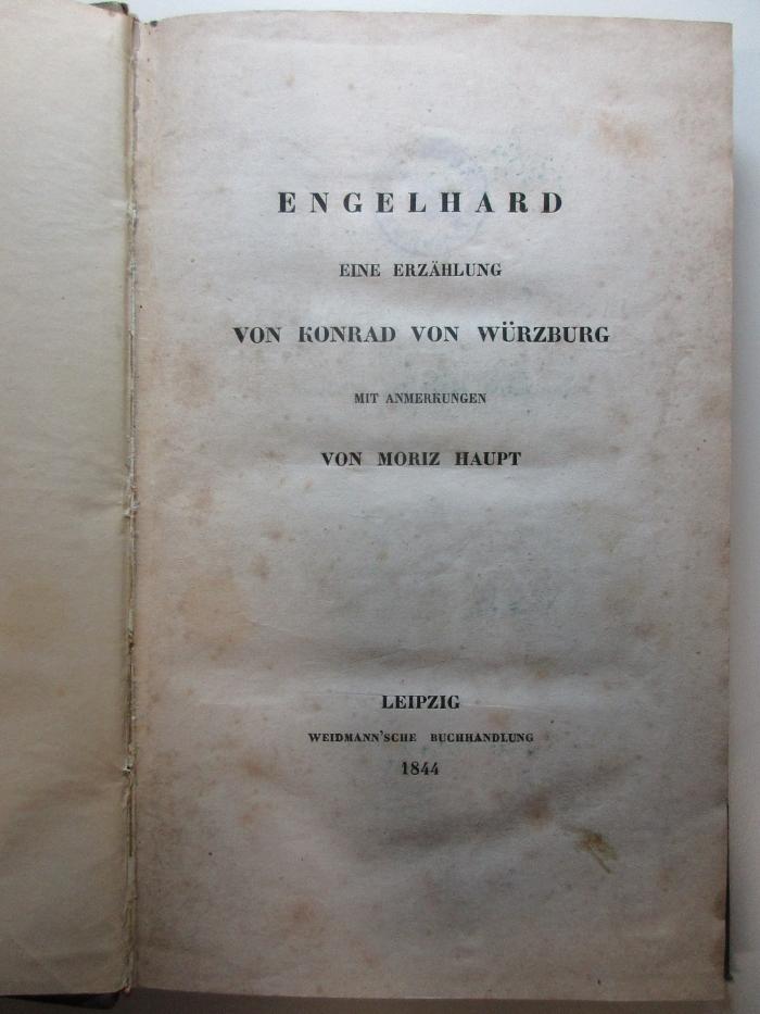 
10 L 478 : Engelhard : eine Erzählung (1844)