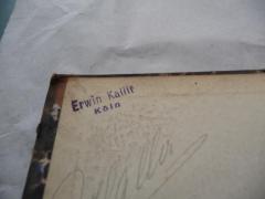- (Kallir, Erwin), Stempel: Ortsangabe, Name, Annotation; 'Erwin Kallir
Köln'. 