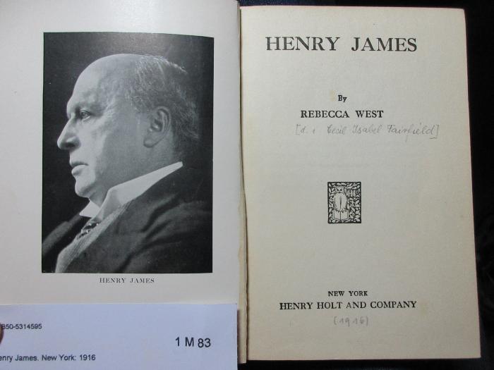 1 M 83 : Henry James (1916)