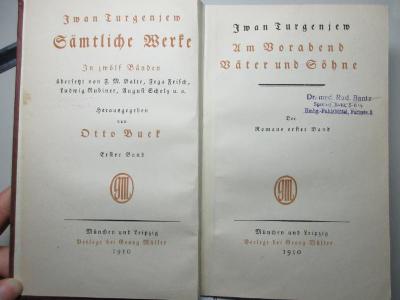 1 O 7-1 : Sämtliche Werke : in 12 Bänden (1910)