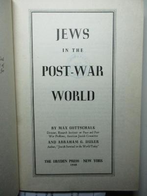 1 P 77 a : Jews in the post-war world (1945)