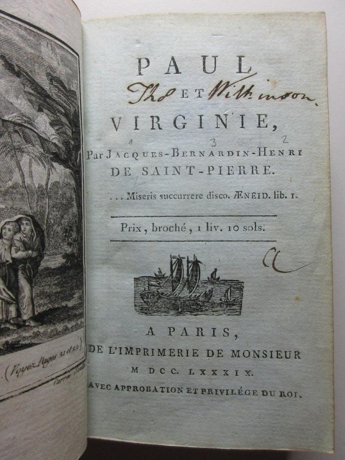 10 N 268 : Paul Et Virginie (1789)