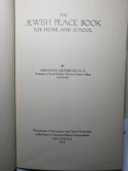 1 P 30 : The Jewish peace book for home and school (1932)