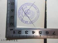 - (Städtisches Krankenhaus am Urban), Stempel: Wappen, Name, Ortsangabe; 'Städtisches Krankenhaus am Urban
Berlin
Direction'. 