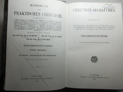 10 R 31&lt;4&gt;-3 : Chirurgie des Bauches (1913)
