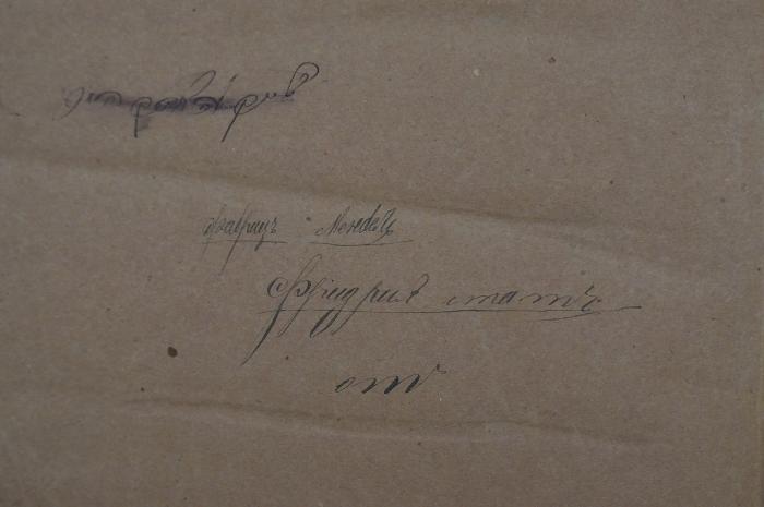 Asch7027 : ספר חתם סופר : חלק אבן העזר = Chasom Sofer (1865);- (unbekannt), Von Hand: Autogramm; '[...]שייך להצדיק המ '. ;- (unbekannt), Radiert / Rasiert: Besitzwechsel. ;- (Mendel, Fabriz;Imam, Friedrich), Von Hand: Name; 'фабриць мендель
фридрих iмамъ (iтатъ ?) '. 