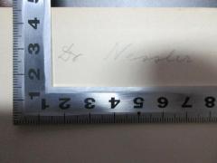 - (Nessler, Karl), Von Hand: Autogramm; 'Dr. Nessler'. 