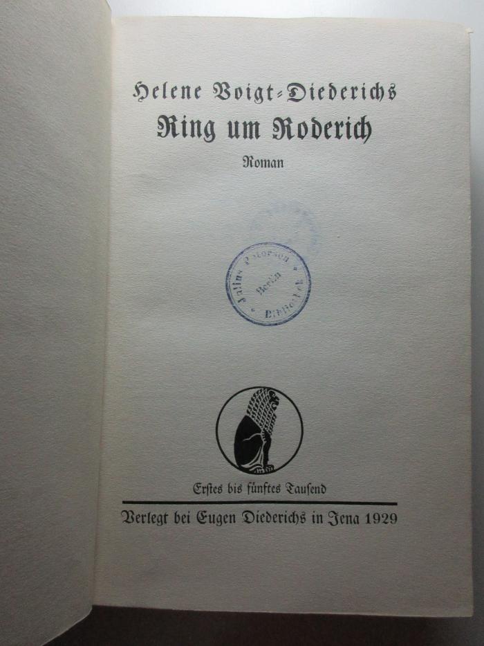 10 X 162 : Ring um Roderich : Roman (1929)