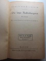 10 X 112 : Die letzte Reckenburgerin : Roman (1927)