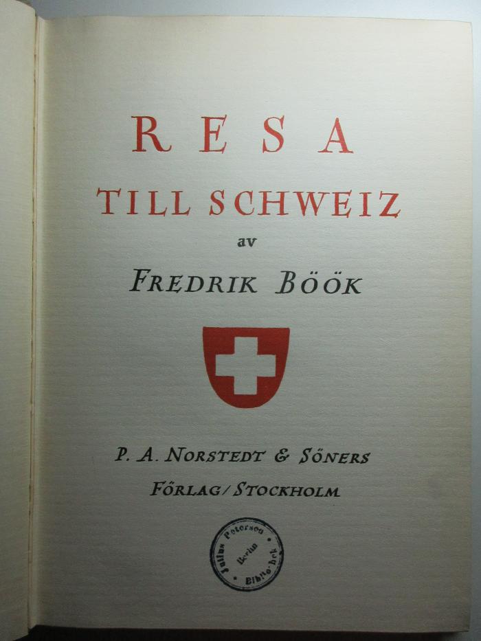 10 X 217 : Resa till Schweiz (1932)