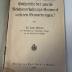 2 C 231 : Entspricht der zweite Reichsverfassungsentwurf unseren Erwartungen? (1919)
