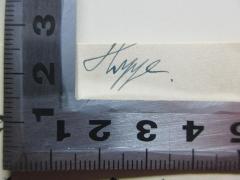 - (Hoppe), Von Hand: Autogramm; 'Hoppe[?]'. 