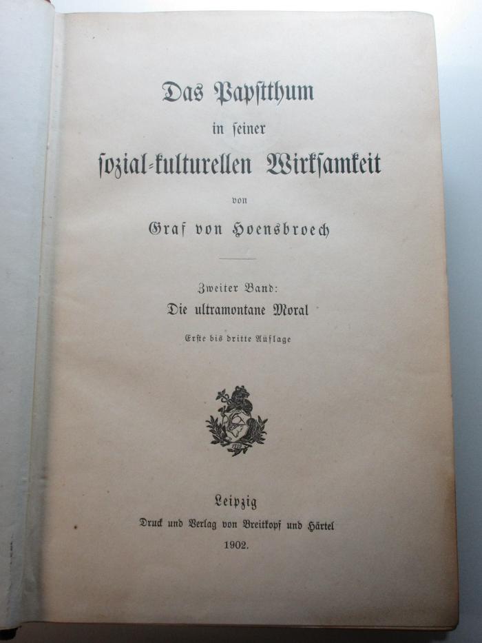 2 B 3<a>-2 : Die ultramontane Moral (1902)</a>