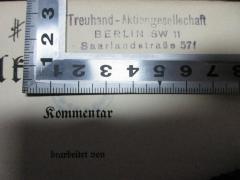 - (Treuhand-Aktiengesellschaft), Stempel: Name, Ortsangabe; 'Treuhand-Aktiengessellschaft
Berlin SW 11
Saarlandstraße 57f'. 