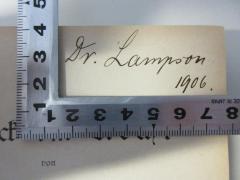- (Lampson), Von Hand: Autogramm, Datum; 'Dr. Lampson
1906.'. 
