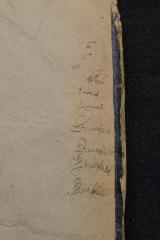 - (Grunfeld, Emanuel), Von Hand: Name, Notiz; 'אבל
אין
אב
Sohn
Emanuel
Grunfeld'. 