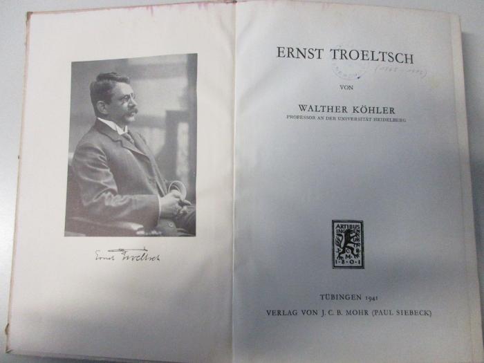 2 B 23 : Ernst Troeltsch (1941)