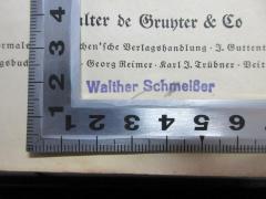 - (Schmeißer, Walther), Stempel: Name; 'Walther Schmeißer'. 
