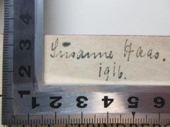 - (Haas, Susanne), Von Hand: Autogramm, Datum; 'Susanne Haas.
1916.'. 