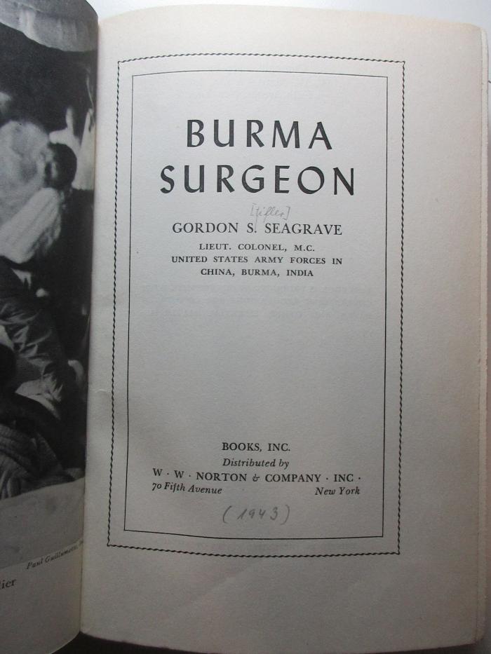 1 R 30 : Burma Surgeon (1943)