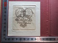- (Schulze, Margret), Etikett: Exlibris, Name, Abbildung; 'Exli bris
Margret Schulze'. 
