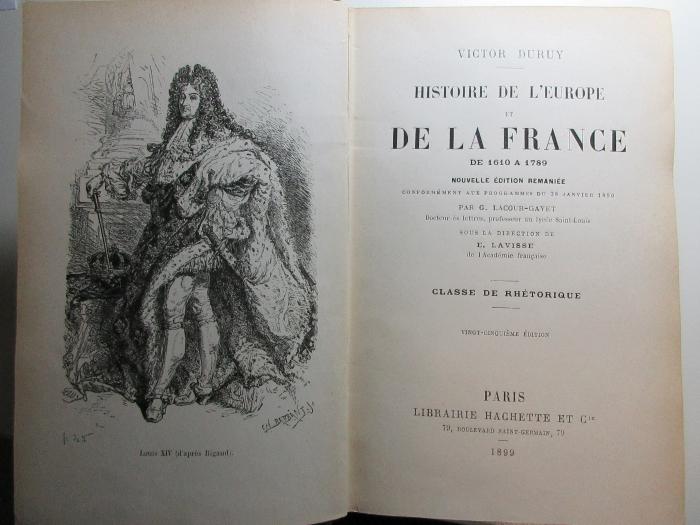 10 X 331&lt;25&gt; : Histoire de l'Europe et de la France de 1610 à 1789 (1899)