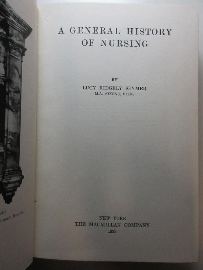 1 R 29 : A general history of nursing (1933)