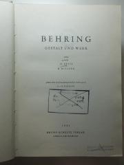 1 R 8&lt;2&gt; : Behring : Gestalt und Werk (1941)