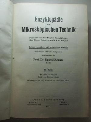 1 S 25&lt;3&gt;-3 : Nachtblau - Zytasen, Sach- und Namenregister (1927)