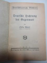 10 X 540 : Deutsche Dichtung der Gegenwart (1925)