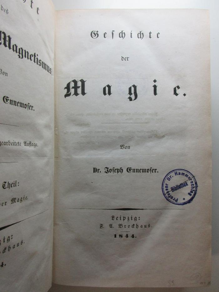 1 S 80&lt;2&gt;-1 : Geschichte der Magie (1844)
