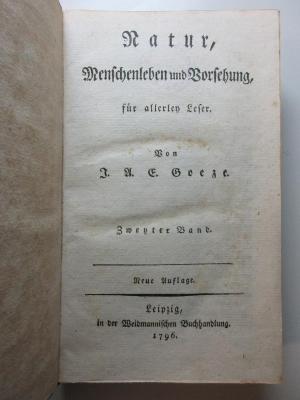 1 S 98-2 : Natur, Menschenleben und Vorsehung, für allerley Leser (1796)