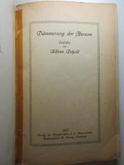 10 X 82 : Dämmerung der Herzen : Gedichte (1917)