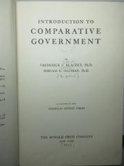 2 C 433&lt;2&gt; : Introduction to comparative government (1939)