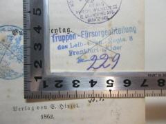 - (Truppen-Fürsorgeabteilung des Leib-Gren.-Regts. 8), Stempel: Name, Ortsangabe; 'Truppen-Fürsorgeabteilung des Leib-Gren.-Regts. 8
Frankfurt a/Oder
Nr. 229[handschriftlich]'. 